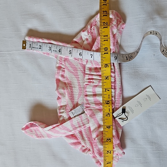 Zara girl pink zebra print strap cropped top size 9 - Picture 6 of 9